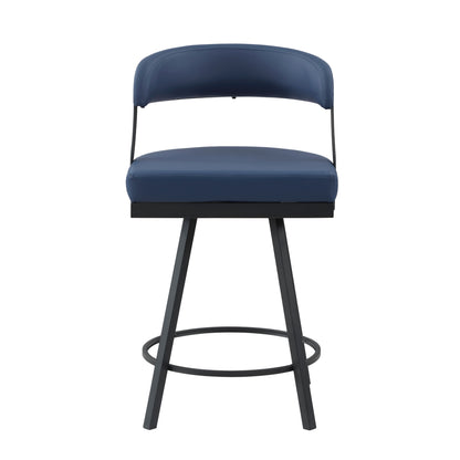 Crowley Swivel Counter Height Chair - Blue