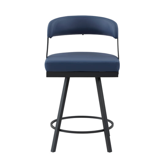 Crowley Swivel Counter Height Chair - Blue