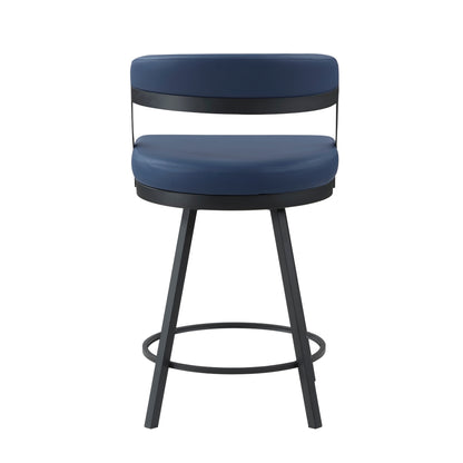 Crowley Swivel Counter Height Chair - Blue