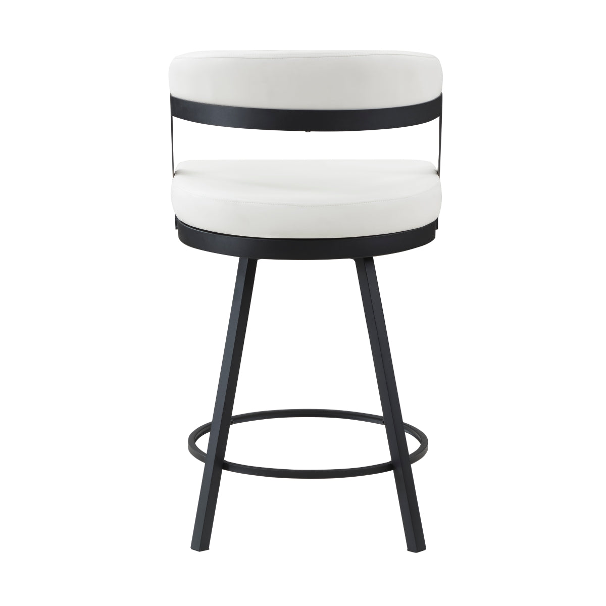 Crowley Swivel Counter Height Chair - White