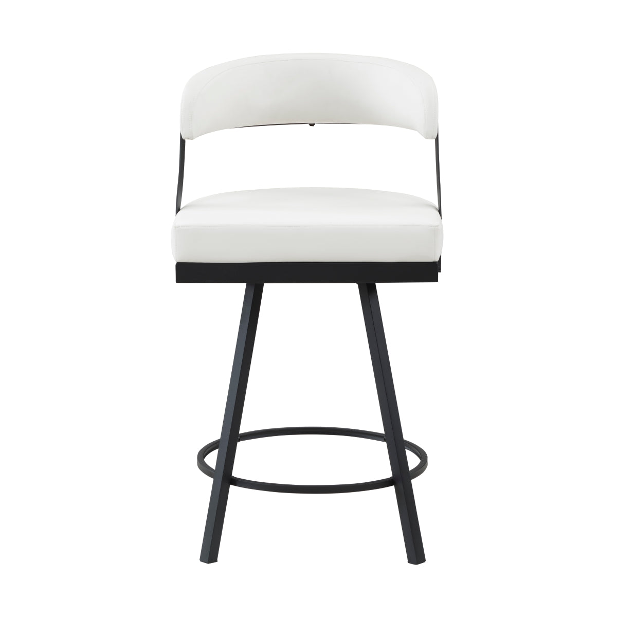 Crowley Swivel Counter Height Chair - White