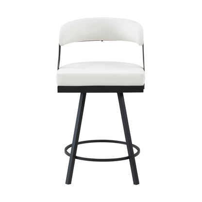 Crowley Swivel Counter Height Chair - White