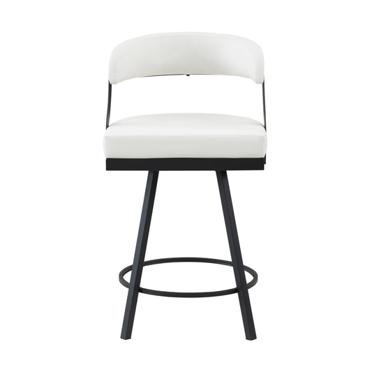 Crowley Swivel Counter Height Chair - White