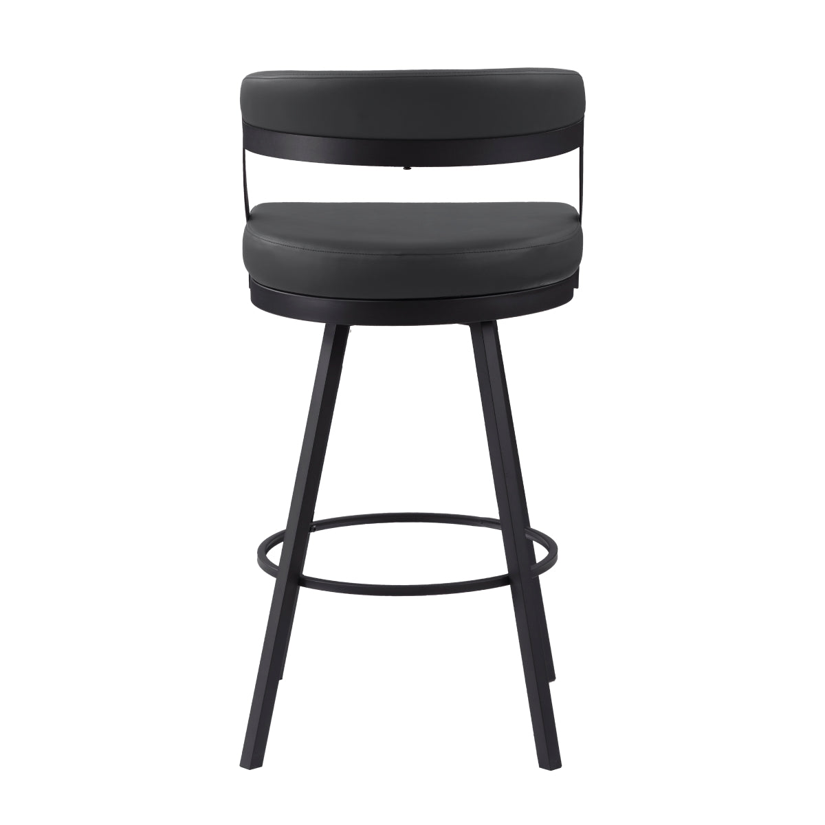 Crowley Swivel Pub Height Chair - Black