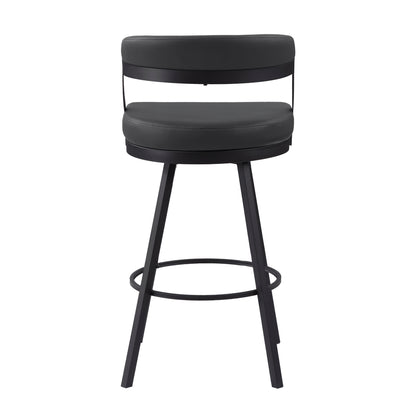 Crowley Swivel Pub Height Chair - Black