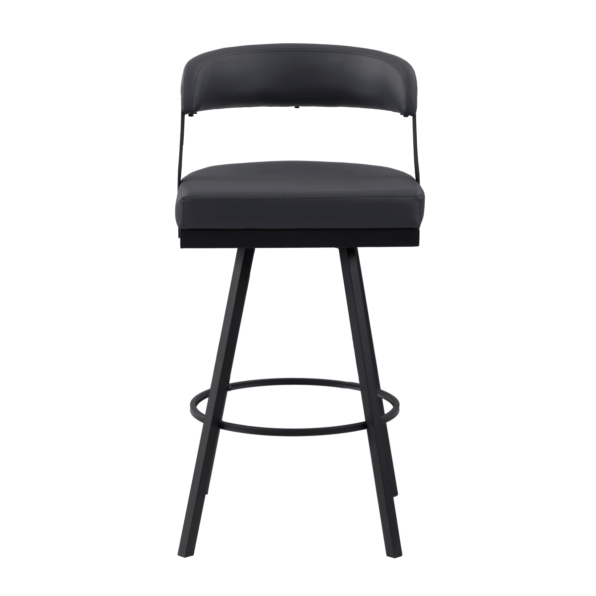 Crowley Swivel Pub Height Chair - Black