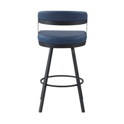 Crowley Swivel Pub Height Chair - Blue