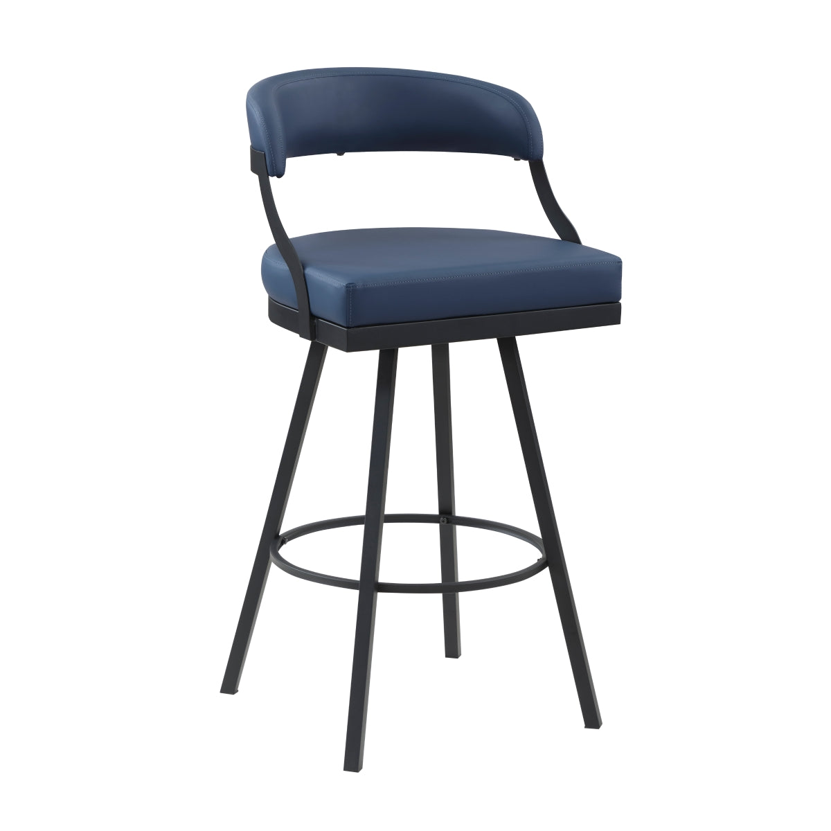 Crowley Swivel Pub Height Chair - Blue