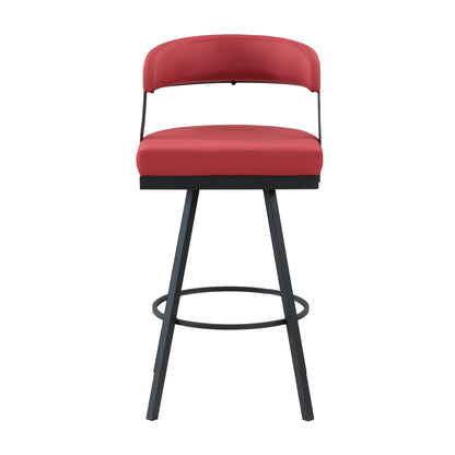 Crowley Swivel Pub Height Chair - Red