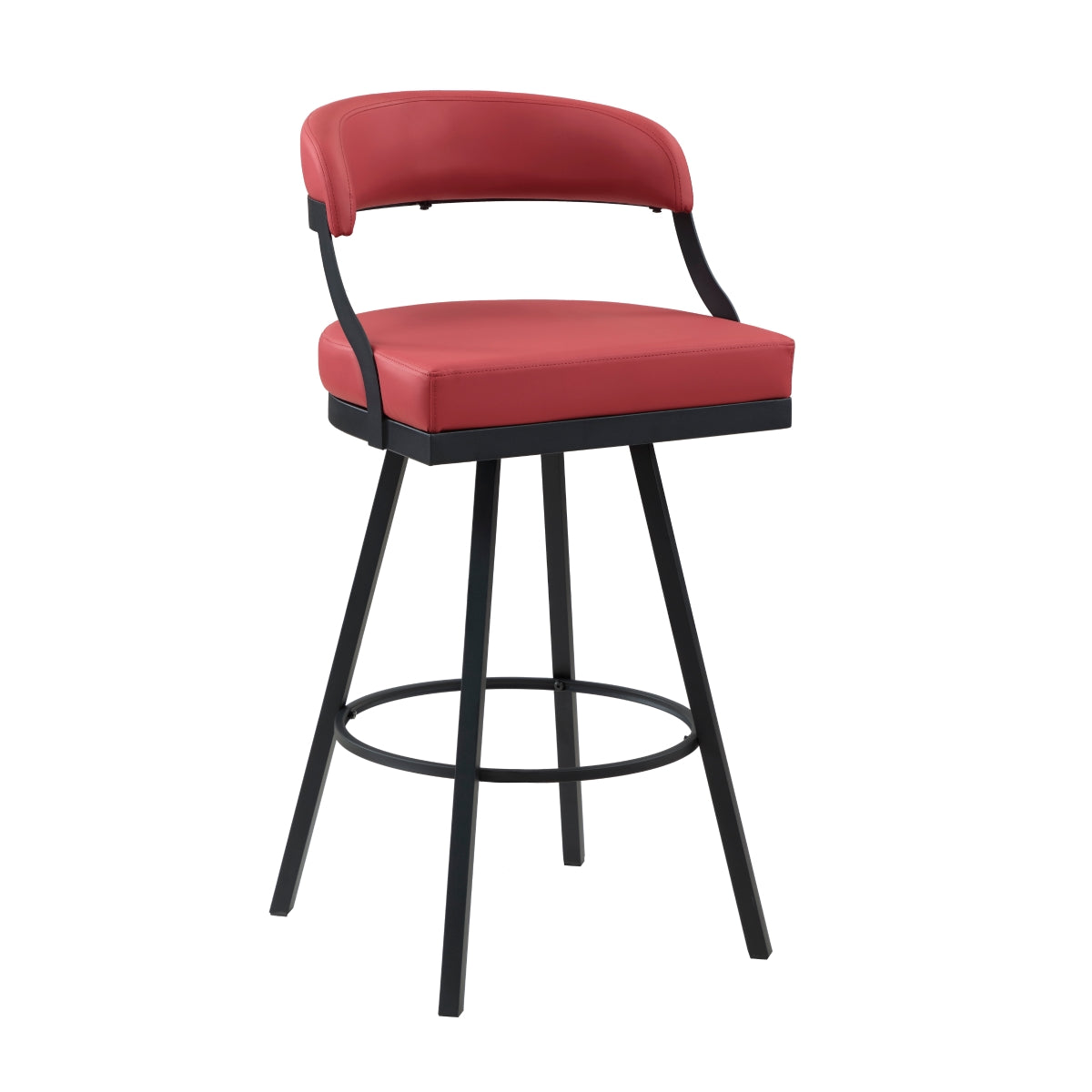 Crowley Swivel Pub Height Chair - Red