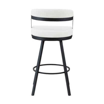 Crowley Swivel Pub Height Chair - White