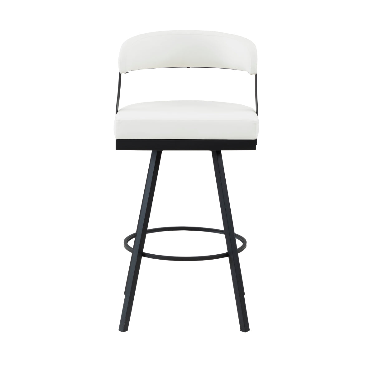 Crowley Swivel Pub Height Chair - White
