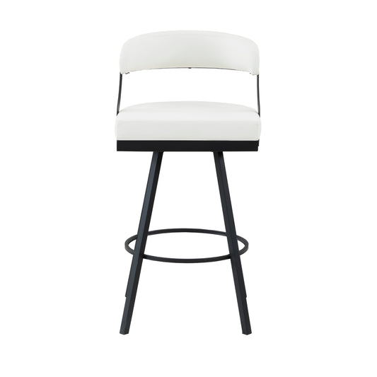 Crowley Swivel Pub Height Chair - White