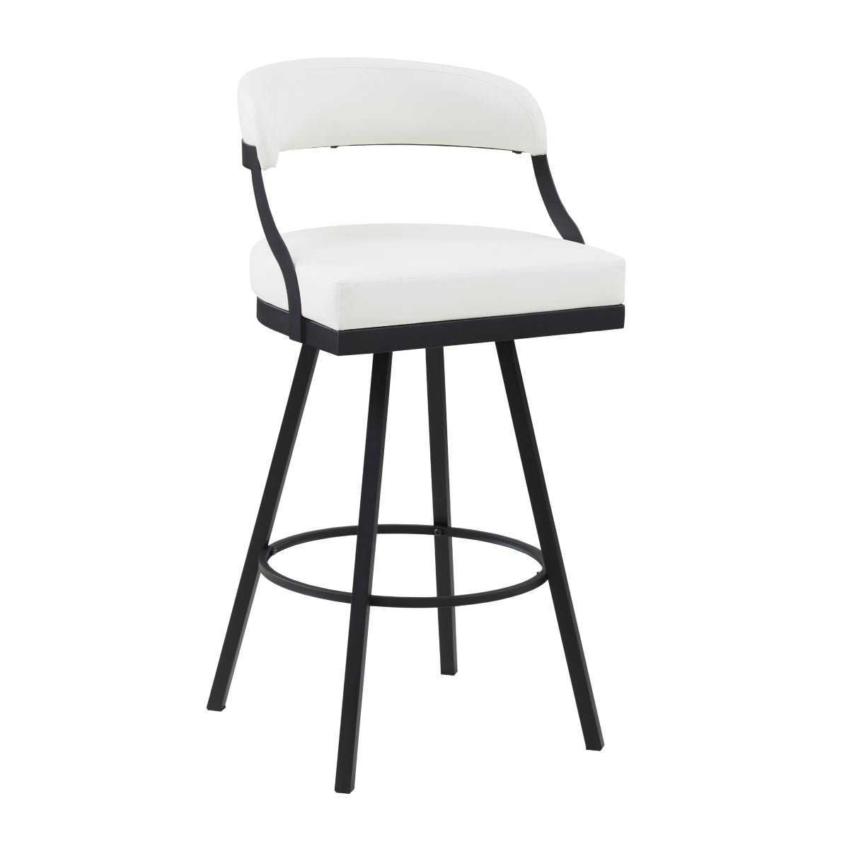 Crowley Swivel Pub Height Chair - White