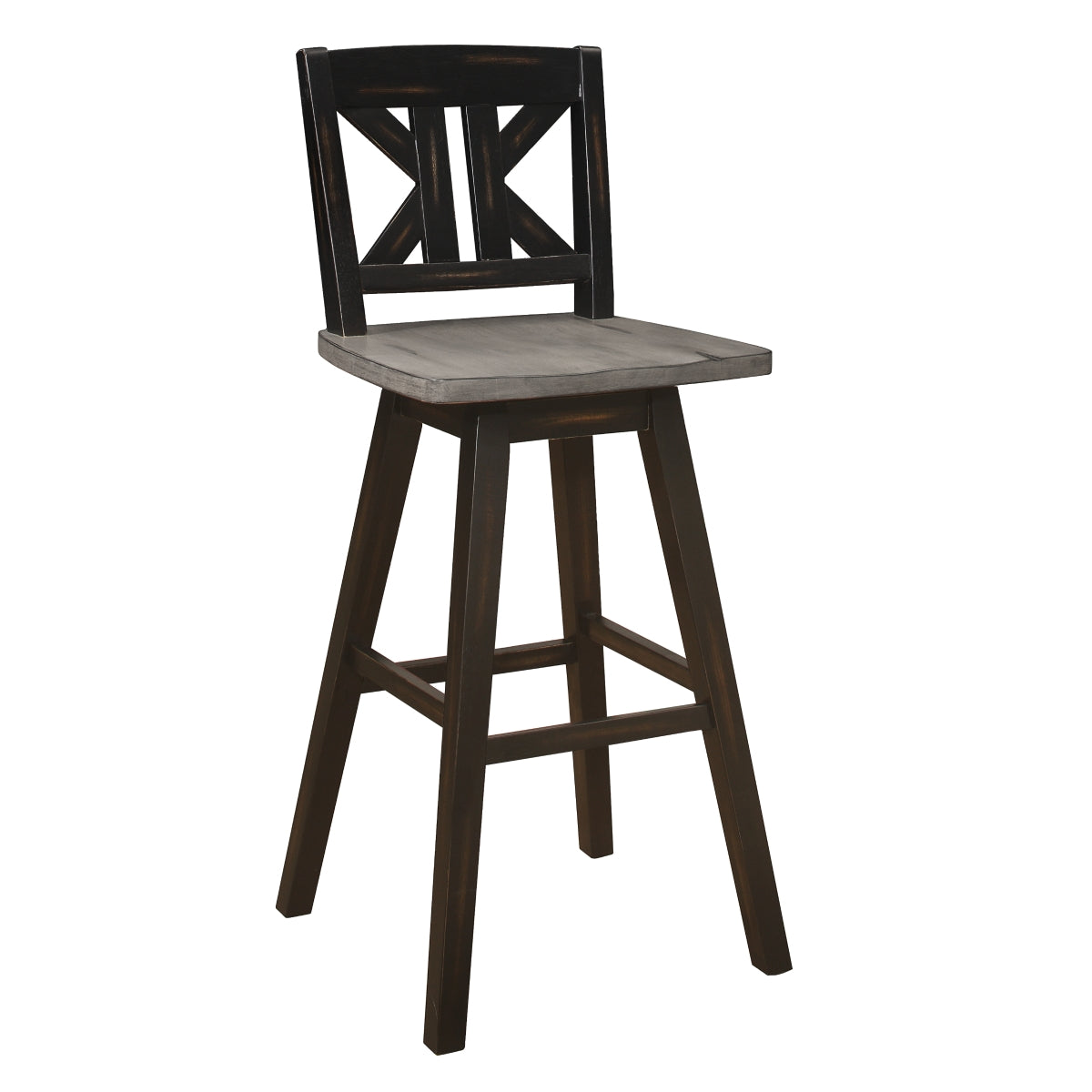 Amsonia Swivel Pub Height Chair (5602-29BKS1)