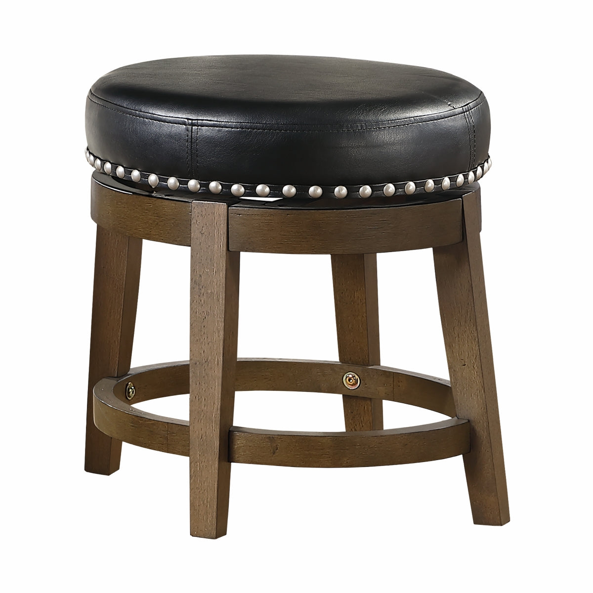 Westby Round Swivel Stool, Black