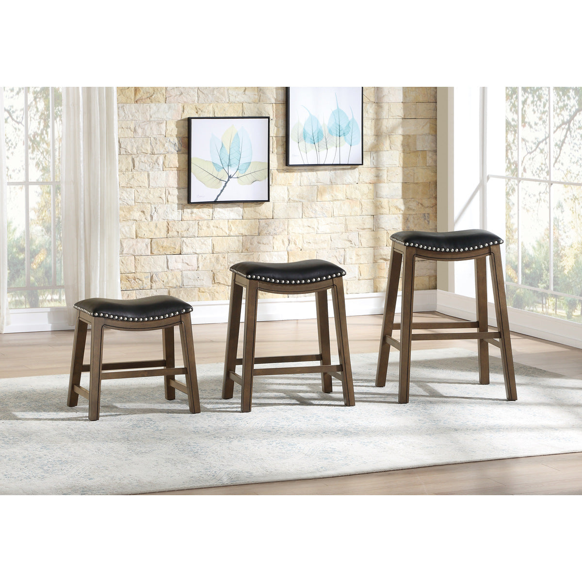 Ordway 29 Pub Height Stool, Black
