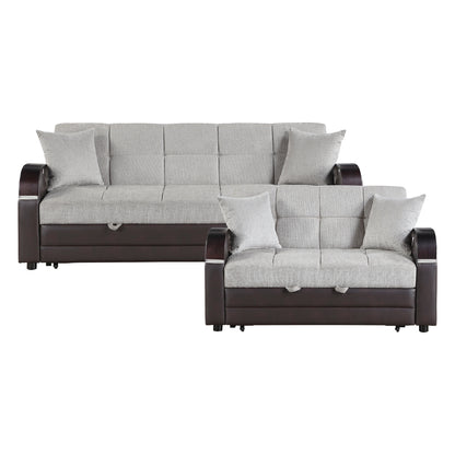 Hybrid 2-Piece Living Room Set (Sofa and Love Seat)