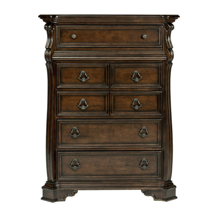 Arbor Place Queen Sleigh Bed, Dresser & Mirror, Chest, Night Stand Bedroom Set