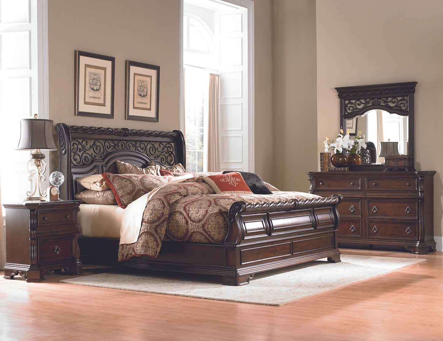 Arbor Place Sleigh Bed Rails