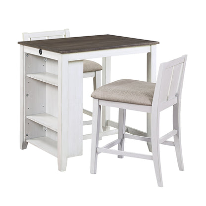 Daye 3-Piece Pack Counter Height Set - Brown (5773WH-32)
