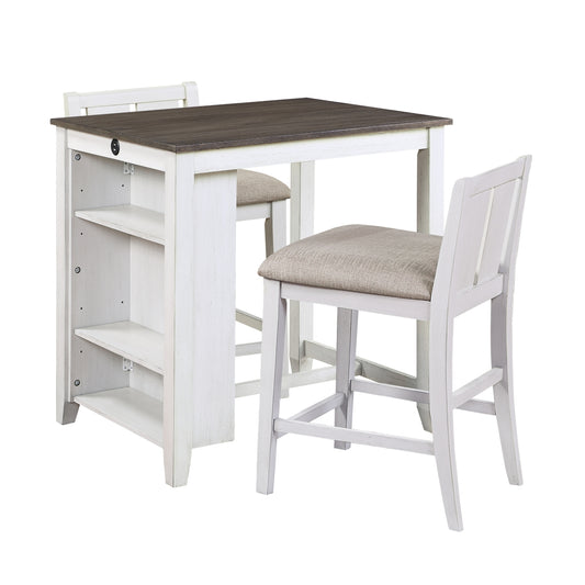 Daye 3-Piece Pack Counter Height Set - Brown (5773WH-32)
