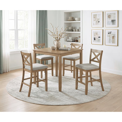 Crossbuck 5-Piece Pack Counter Height Set
