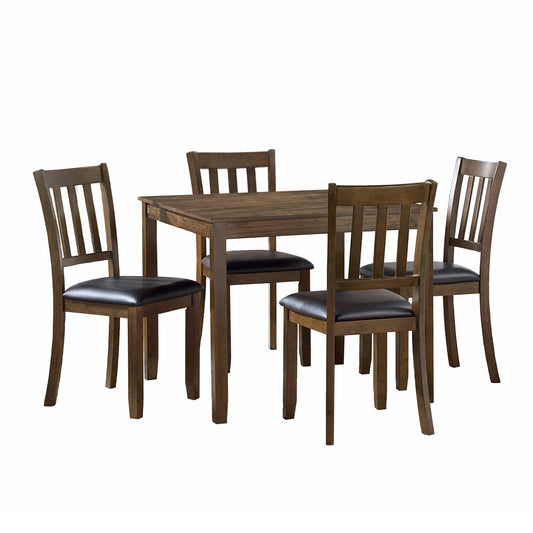Faust 5-Piece Pack Dinette Set - Dark brown