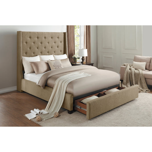 Fairborn Eastern King Platform Bed with Storage Footboard