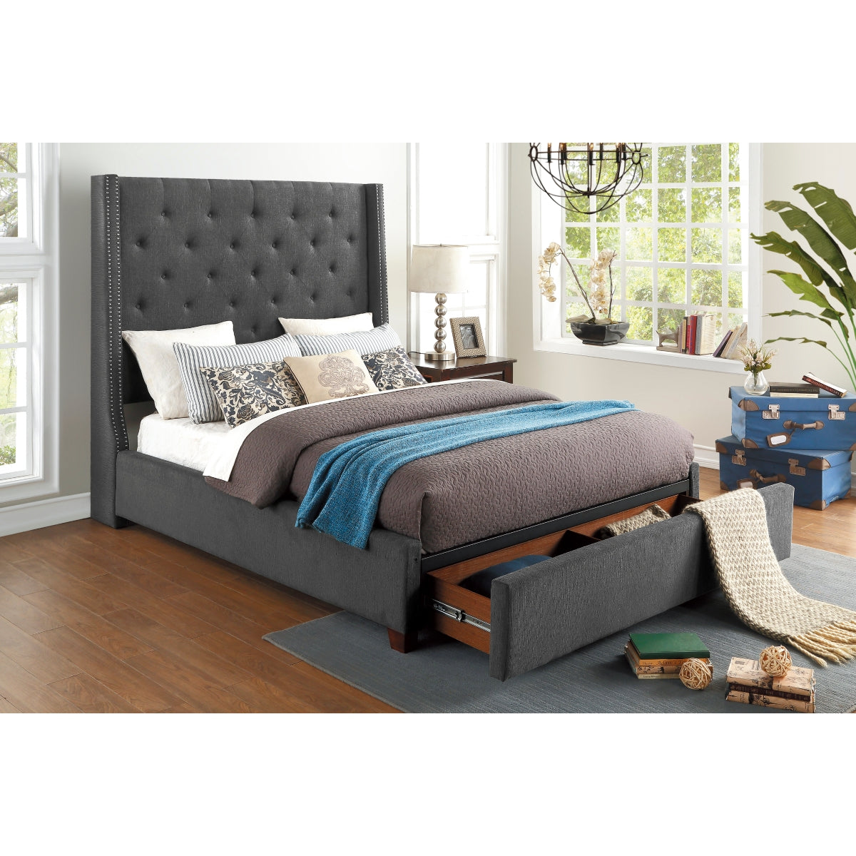 Fairborn Platform Bed with Storage Footboard