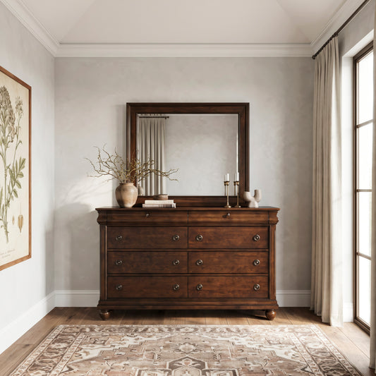 Rustic Traditions Dresser & Mirror Bedroom Set