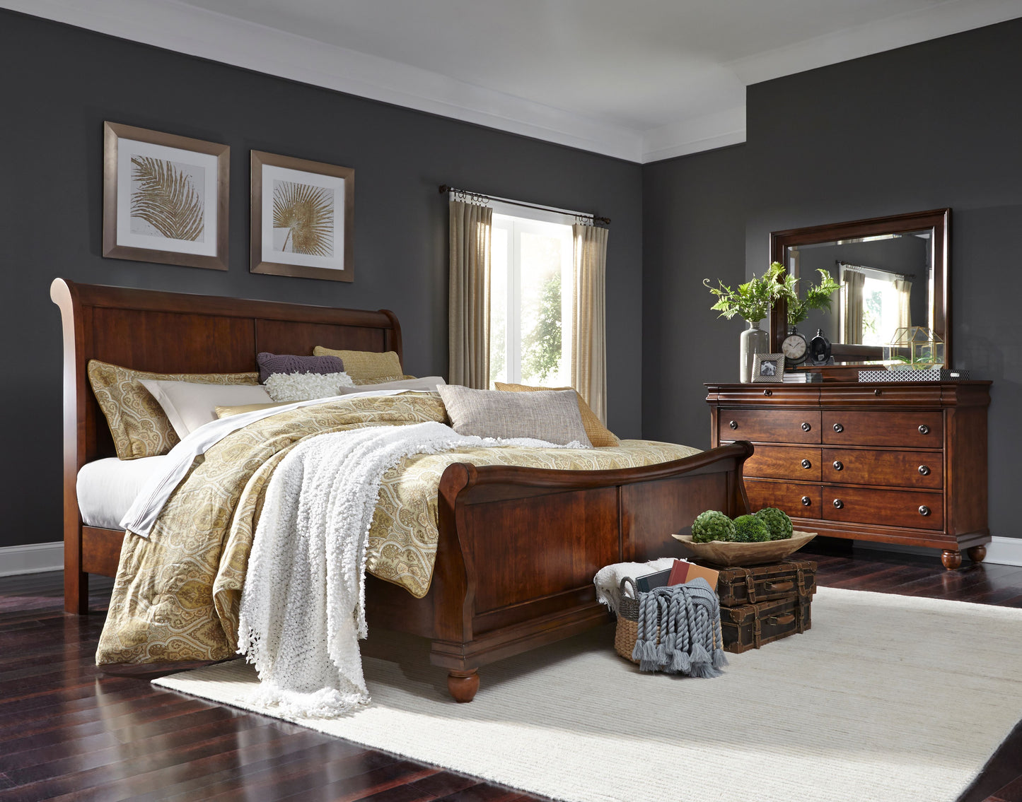 Rustic Traditions King Sleigh Headboard