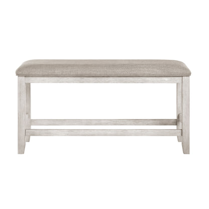 Savile Counter Height Bench - Light gray
