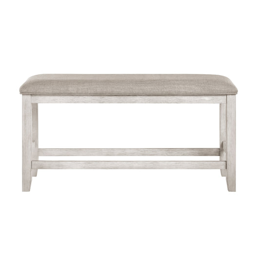 Savile Counter Height Bench - Light gray