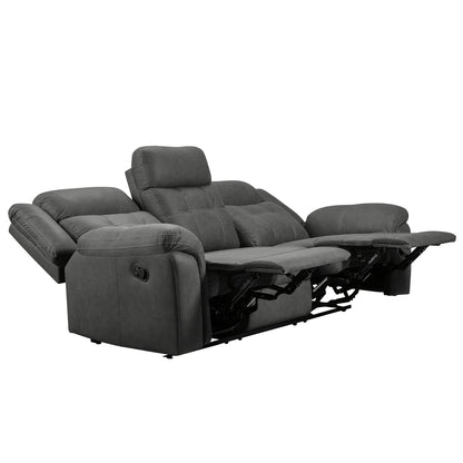 Fresno Dual Reclining Sofa, Gray