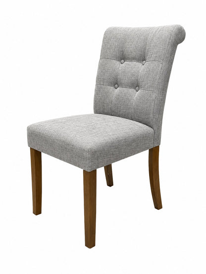 Uphl Dining Parson Chair, Grey Fabric