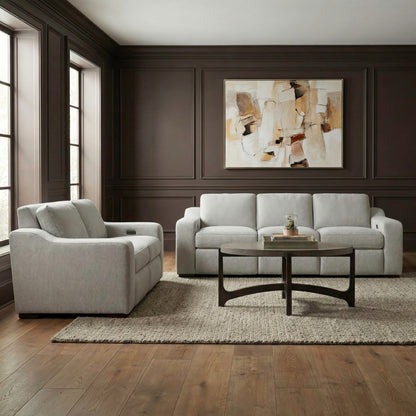 Archer Sofa & Loveseat (Hampstead Dove Fabric)