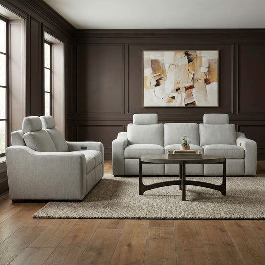 Archer Sofa & Loveseat (Hampstead Dove Fabric)