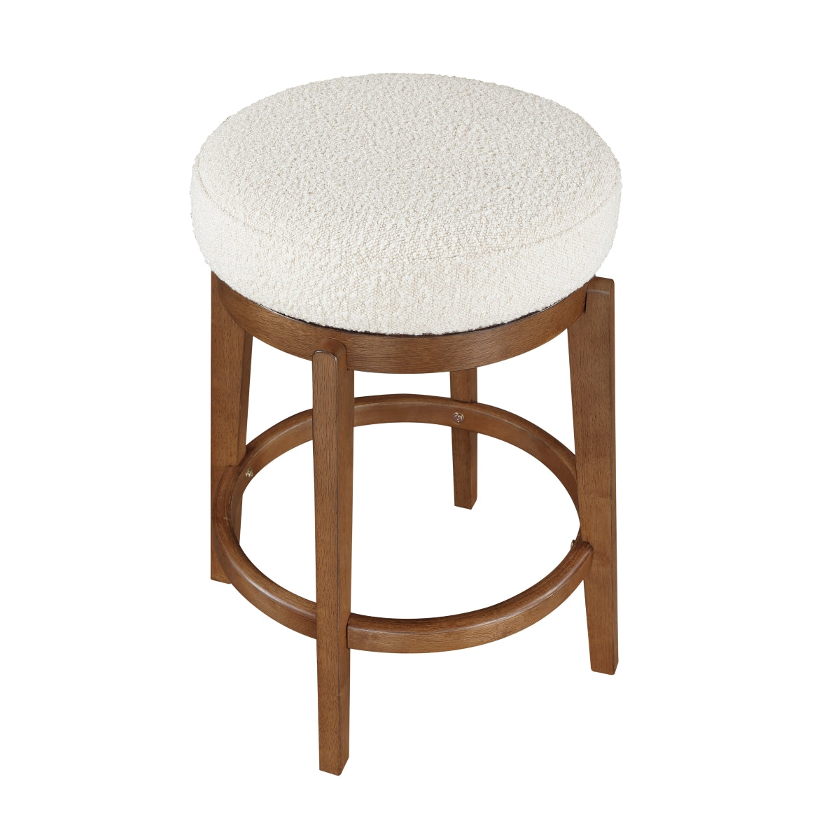 Lily Swivel Counter Height Stool - White
