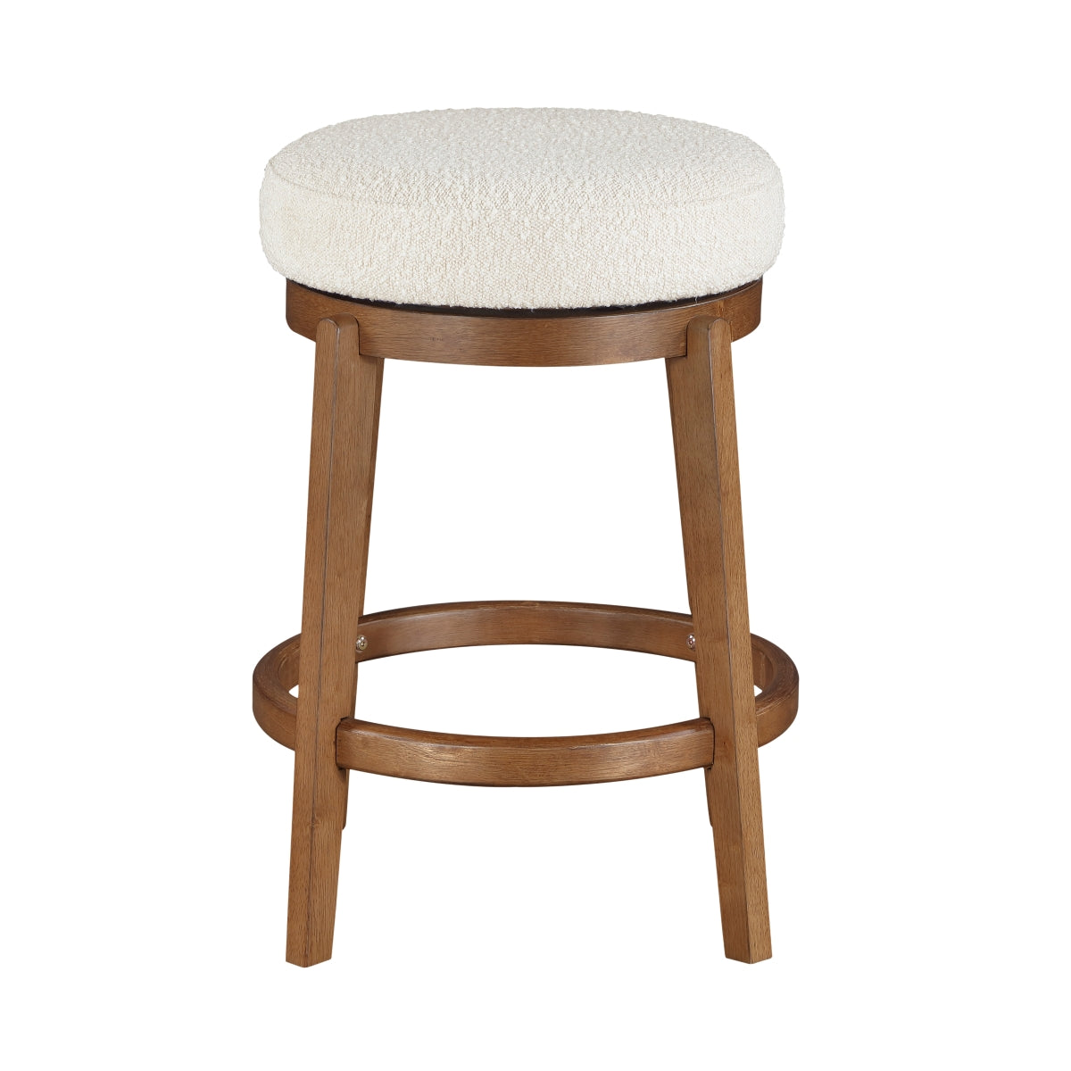 Lily Swivel Counter Height Stool - White
