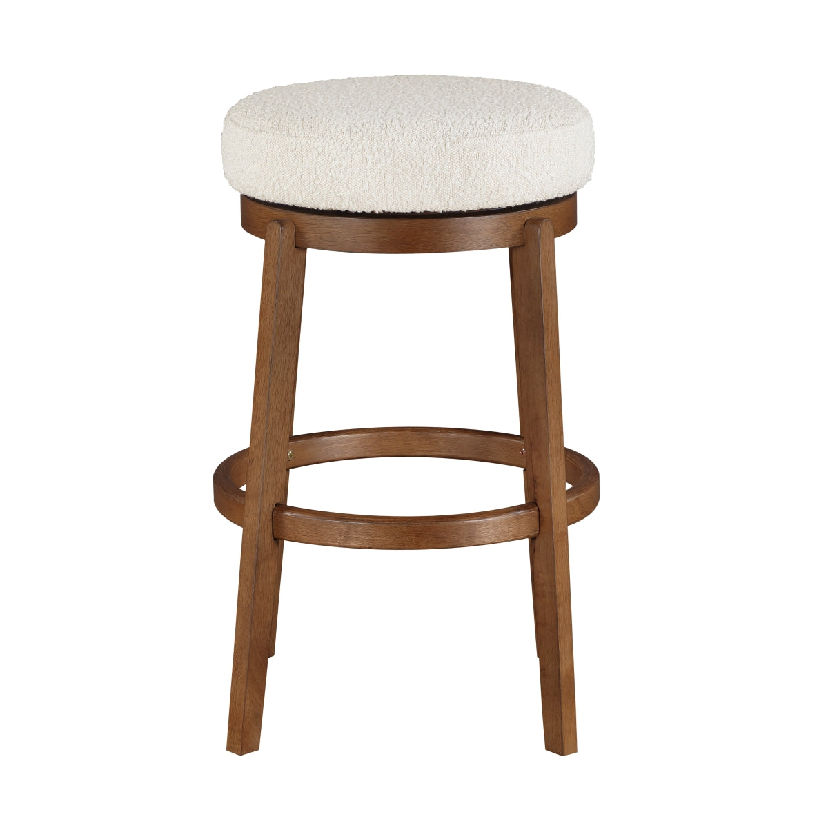 Lily Swivel Pub Height Stool - White