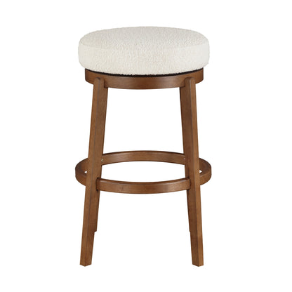 Lily Swivel Pub Height Stool - White
