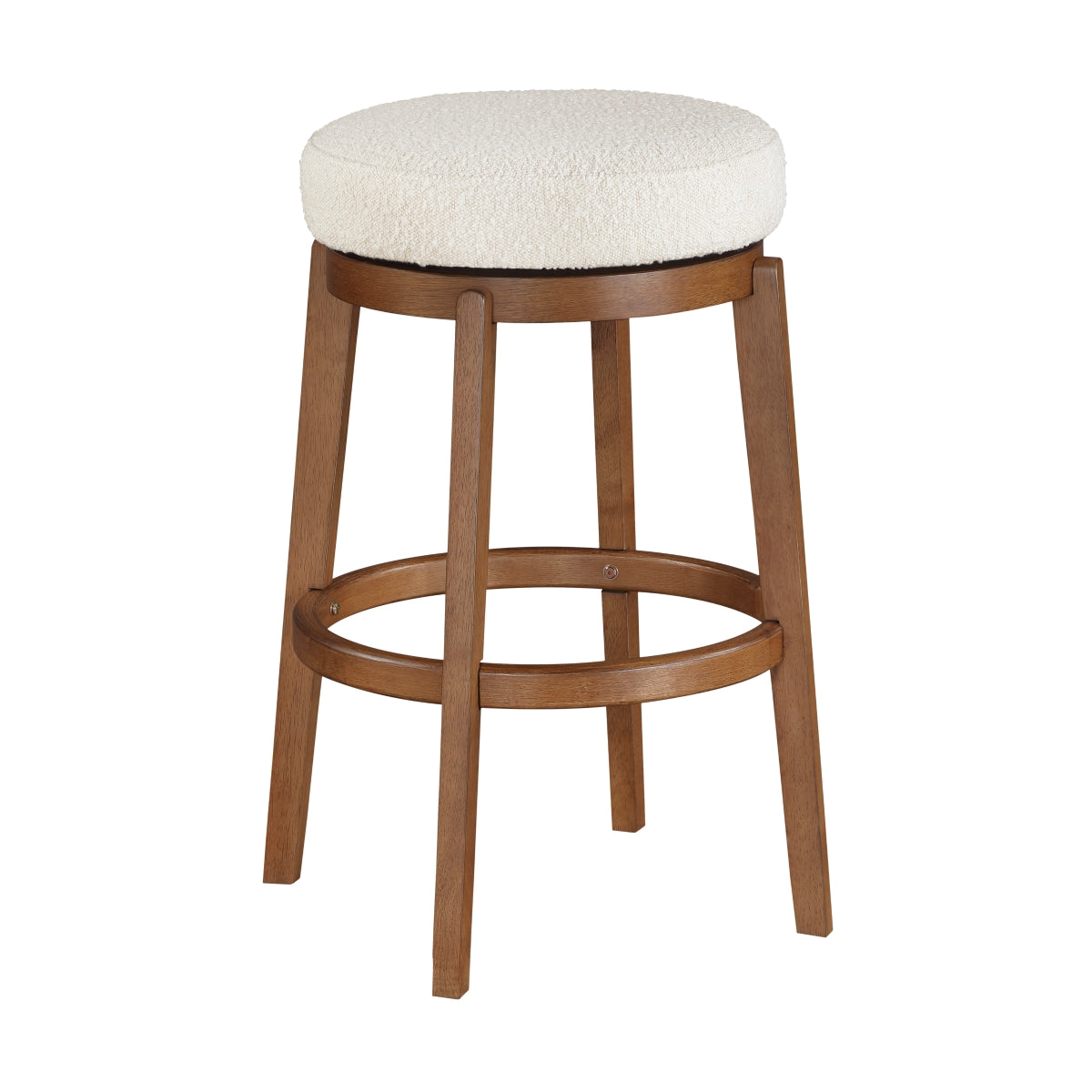 Lily Swivel Pub Height Stool - White
