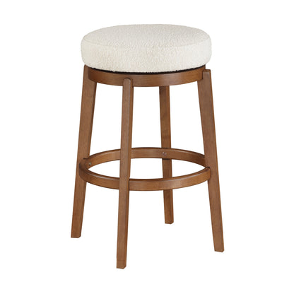 Lily Swivel Pub Height Stool - White