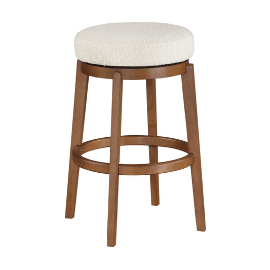 Lily Swivel Pub Height Stool - White