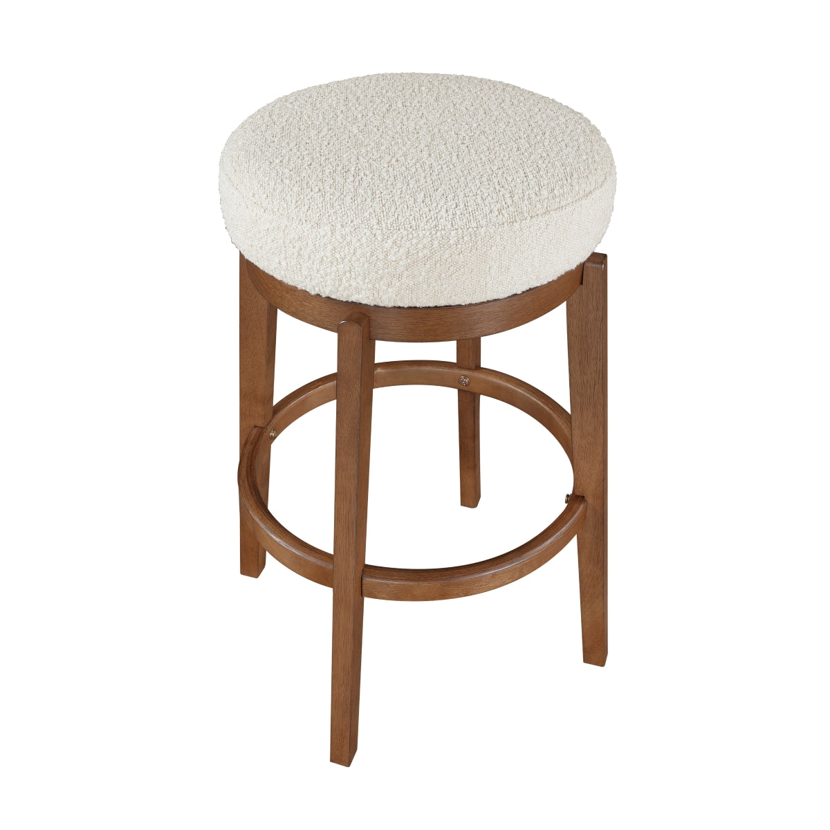 Lily Swivel Pub Height Stool - White