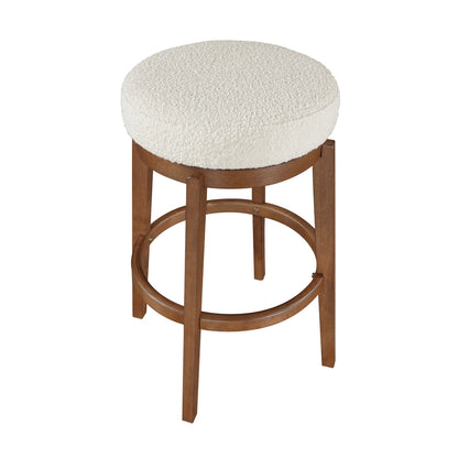 Lily Swivel Pub Height Stool - White