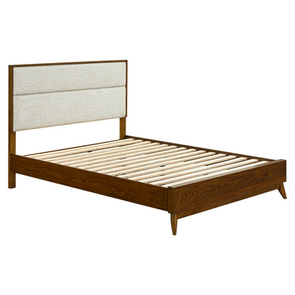 Century Modern Queen Uph Platform Bed