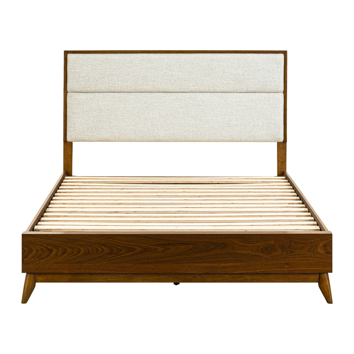 Century Modern Queen Uph Platform Bed