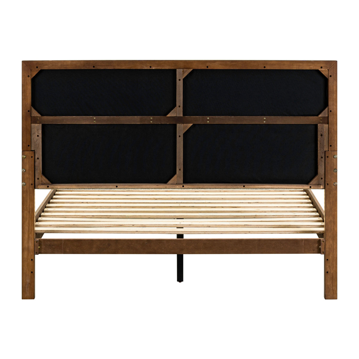 Century Modern Queen Uph Platform Bed